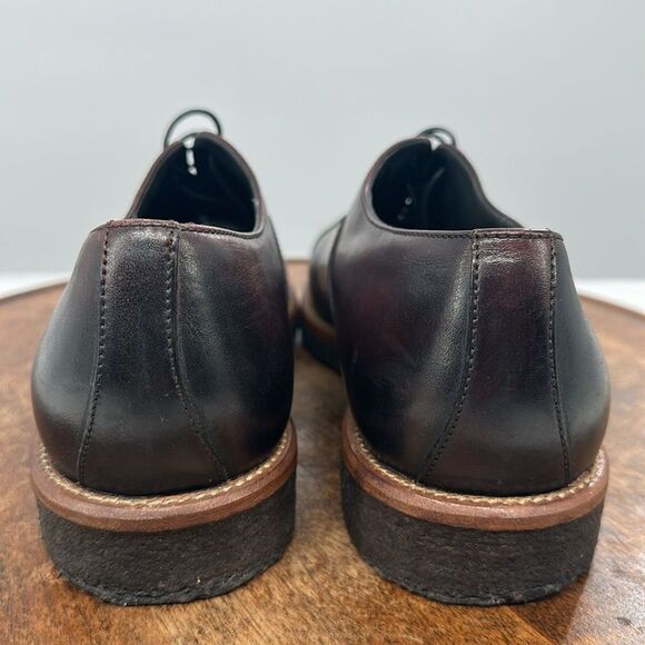 Boss Hugo Boss Shoes Mens 8 (UK 7) Aspin Leather Toe Cap Dark Red Rubber Sole